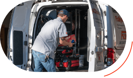 Facemyer AC tech at van
