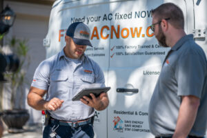 technicians-in-front-of-van