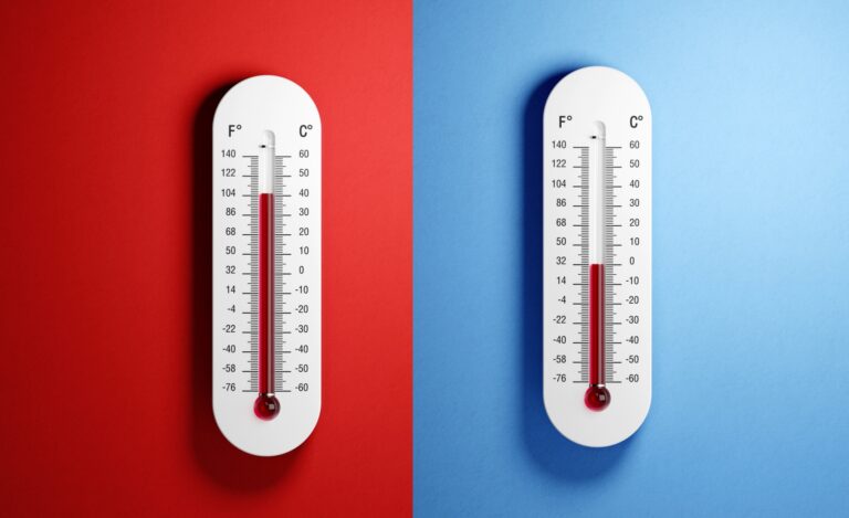 hot vs cold thermometer